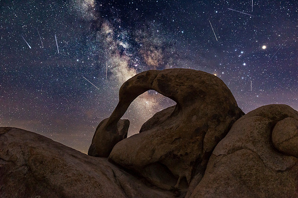 Perseid Meteor Shower, Alabama Hills, California