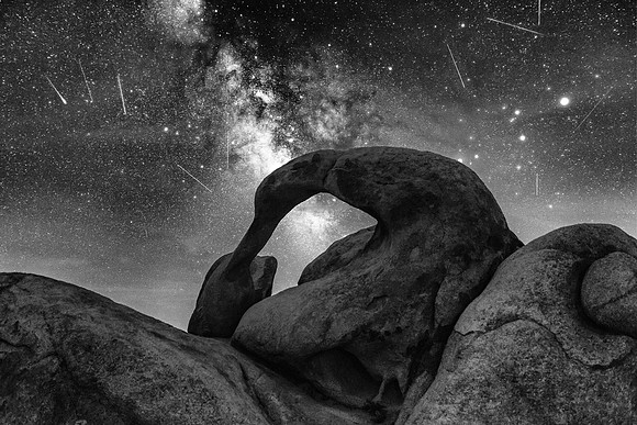 Perseid Meteor Shower, Alabama Hills, California