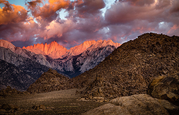 Mount Whitney, Alabama Hills, California
