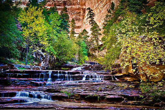 North Creek Cascades, Zion National Park, Utah