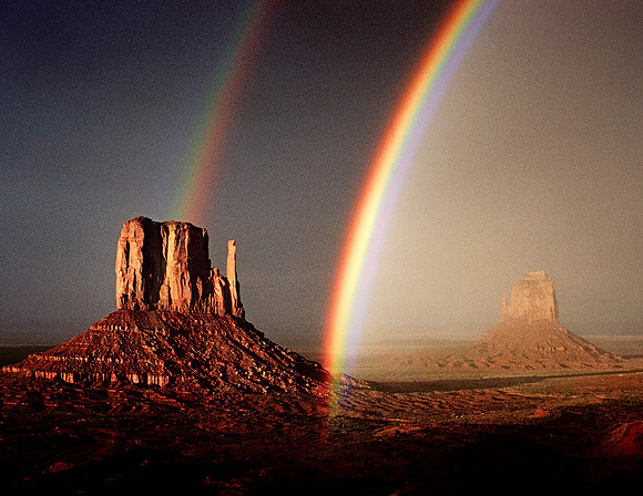 Double Rainbow, Monument Valley Navajo Tribal Park, Arizona